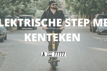 Elektrische step met kenteken