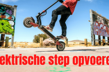 Elektrische step opvoeren