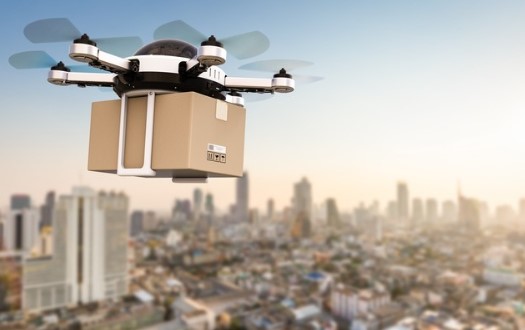 Drone pakketjes bezorgen