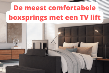 Boxsprings met een TV lift