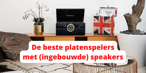 platenspelers met ingebouwde speakers