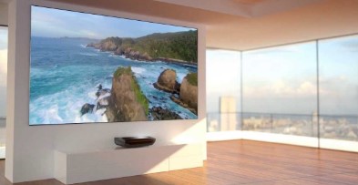Afwerking 100 inch TV
