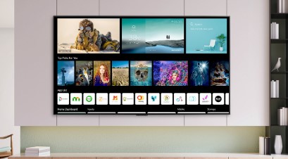 Grote televisie huiskamer
