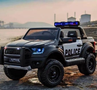Elektrische kinderauto politie
