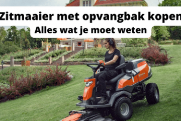 Zitmaaier met opvangbak kopen
