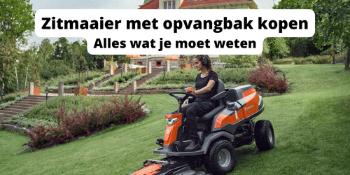 Zitmaaier met opvangbak kopen