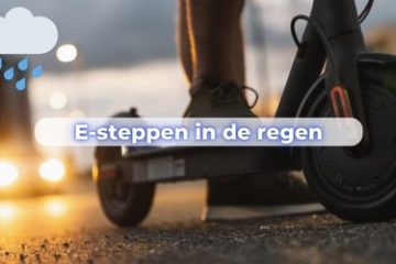 kan een elektrische step tegen regen