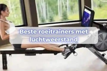 roeitrainer met luchtweerstand