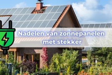 nadelen zonnepanelen met stekker