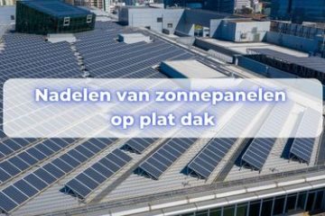 nadelen zonnepanelen op plat dak