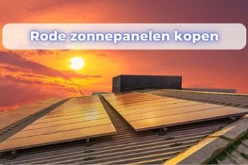 rode zonnepanelen kopen