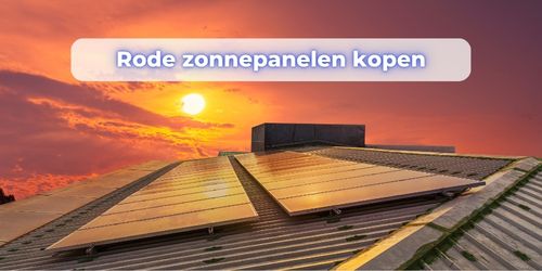 rode zonnepanelen kopen