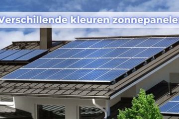 gekleurde zonnepanelen