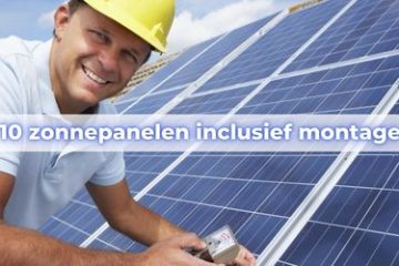 10 zonnepanelen inclusief montage