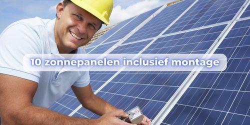 10 zonnepanelen inclusief montage