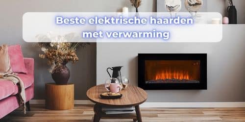 elektrische haard met verwarming