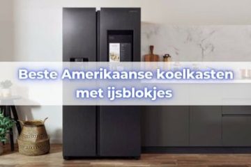 amerikaanse koelkast met ijsblokjes